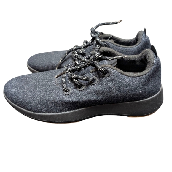 Allbirds Gray Merino Wool Runner Sneakers Black Khaki Mens Size 9 - Picture 9 of 9